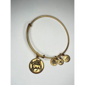 Alex and Ani Taurus Zodiac Charm Bangle Rafaelian‎ Gold Expandable Bracelet 2017